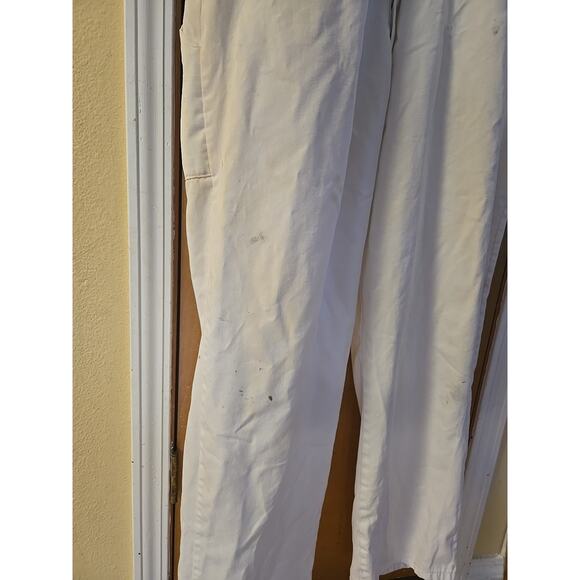 Vintage ALASKA AIRLINES White Coveralls Size 48L Workwear Jumpsuit White DINGY - Picture 10 of 10